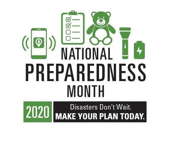 Tedy bear icon with the words National Preparedness Month