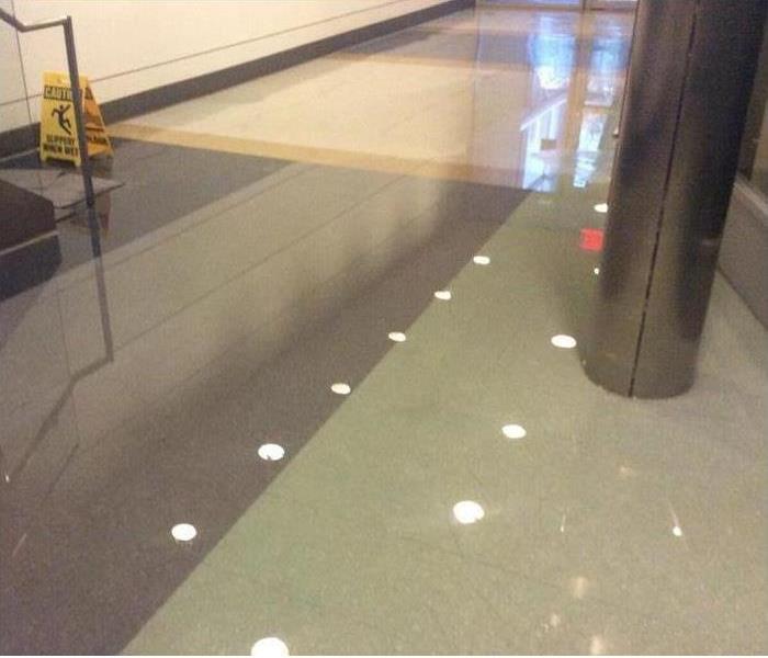 flooded tile flooring 